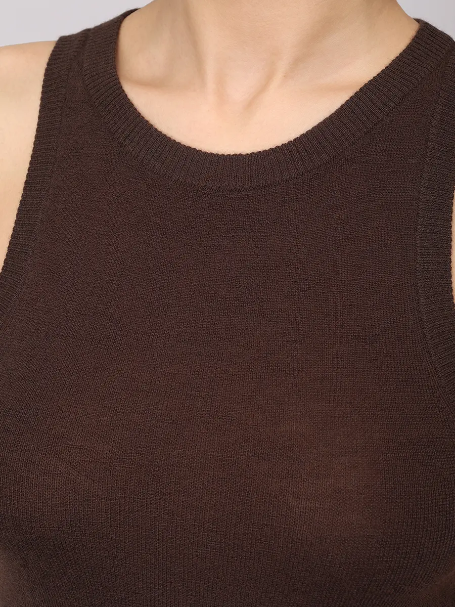 Топ кашемировый CO 8200BCM 204 Коричневый  Фото 5