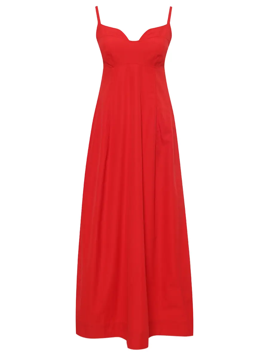 Платье хлопковое CO 4582ACP 621 Красный 