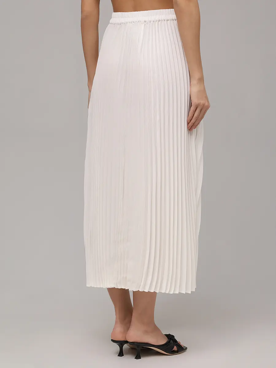 Юбка плиссированная CO 3028FATP-ESSN 110 Белый  Фото 3