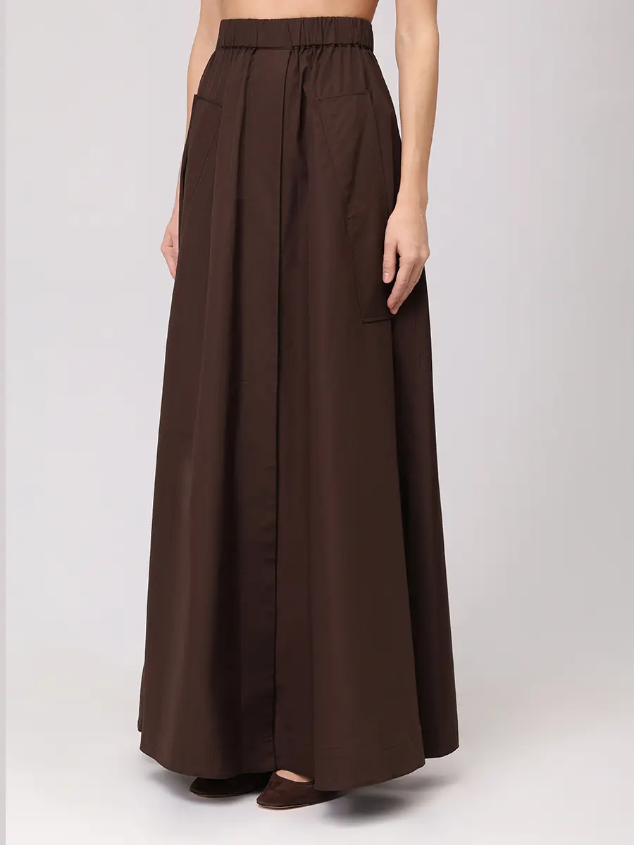 Юбка хлопковая CO 3495ACP 204 Коричневый  Фото 4