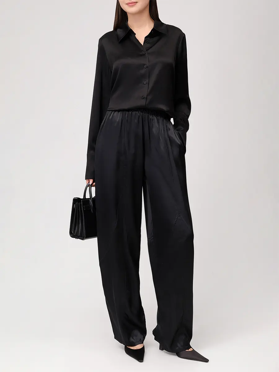 Рубашка шелковая CO 1866CSSC-CORE 001 Черный  Фото 2