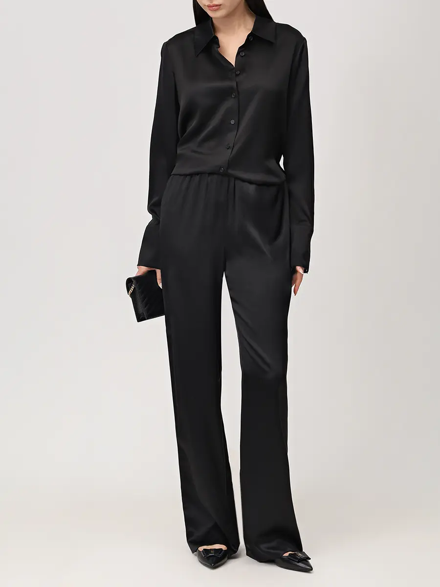 Рубашка шелковая CO 1866CSSC-CORE 001 Черный  Фото 2