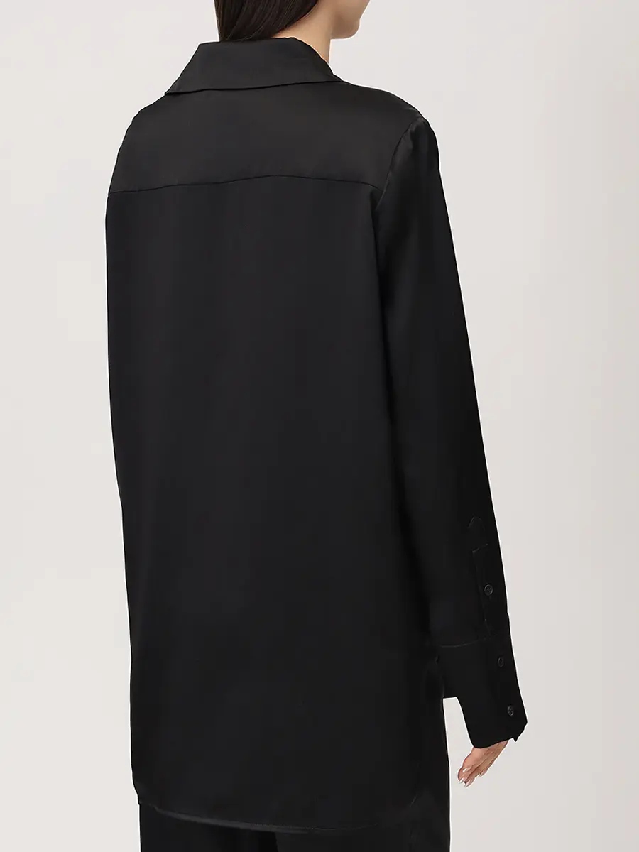 Рубашка шелковая CO 1866CSSC-CORE 001 Черный  Фото 3