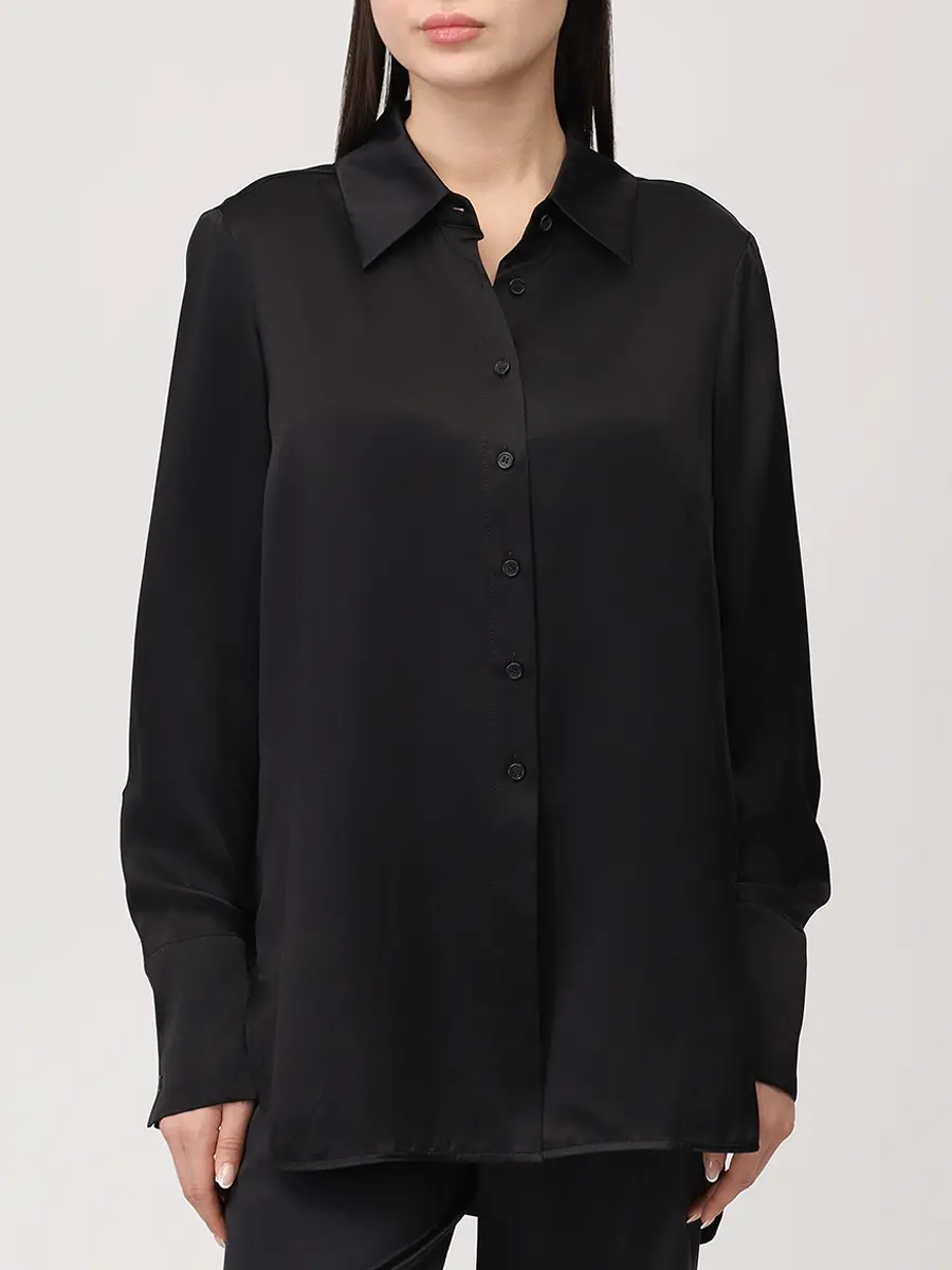 Рубашка шелковая CO 1866CSSC-CORE 001 Черный  Фото 4