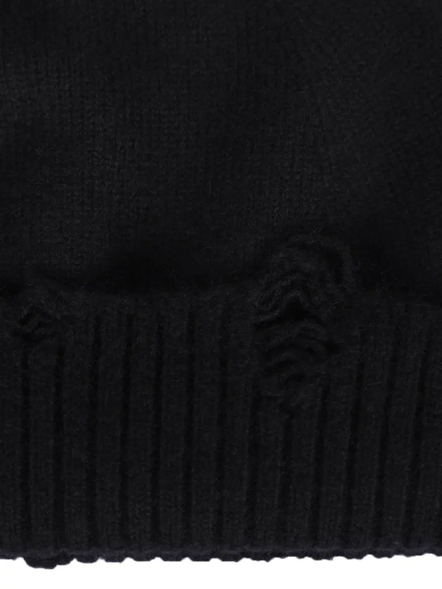 Шапка из шерсти и кашемира ANDREA YA’AQOV 25MMAG11 Черный  Фото 3