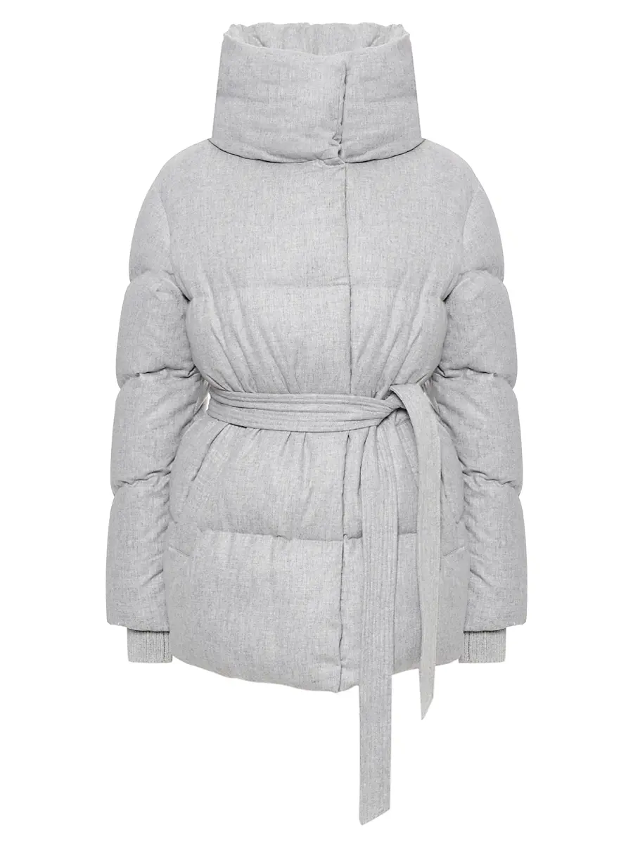 Пуховик стеганый HETREGO 8P740 F 25W015 LGM LOUISE Серый 