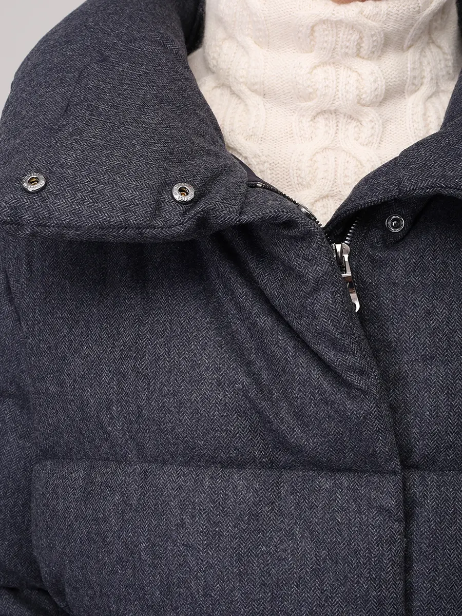 Пуховик стеганый HETREGO 8P740 F 25W015 FH2-26 LOUISE Синий  Фото 5