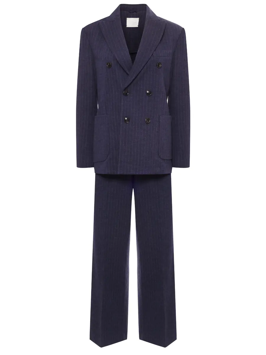 Костюм из шерсти и хлопка CIRCOLO 1901 FD3777/FD3778 001T Синий 