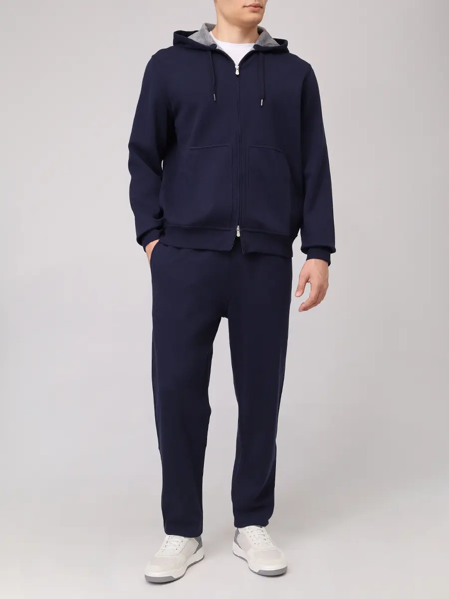 Костюм хлопковый BRUNELLO CUCINELLI MM8319069G/MM8313243G C1265 Синий  Фото 2