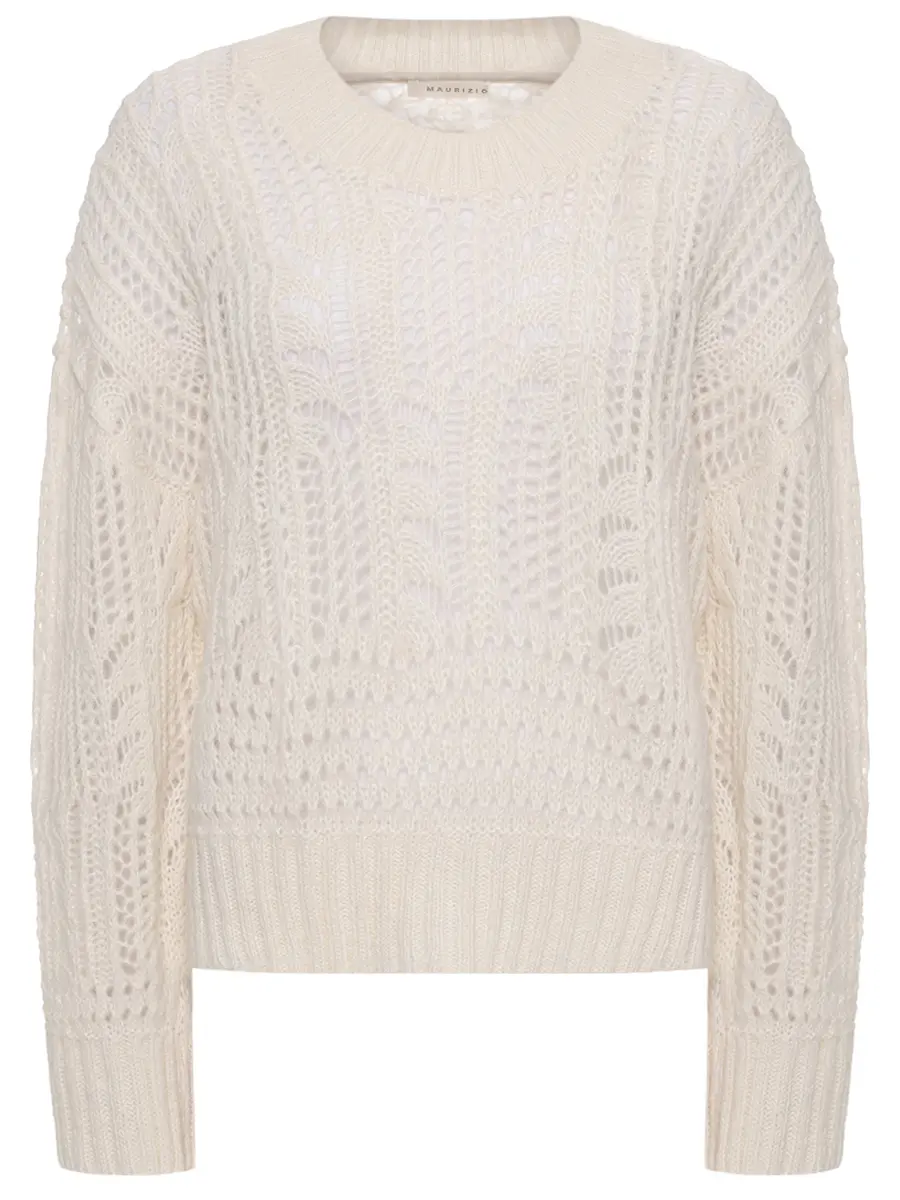 

Джемпер из шерсти альпака, Белый, W08030280