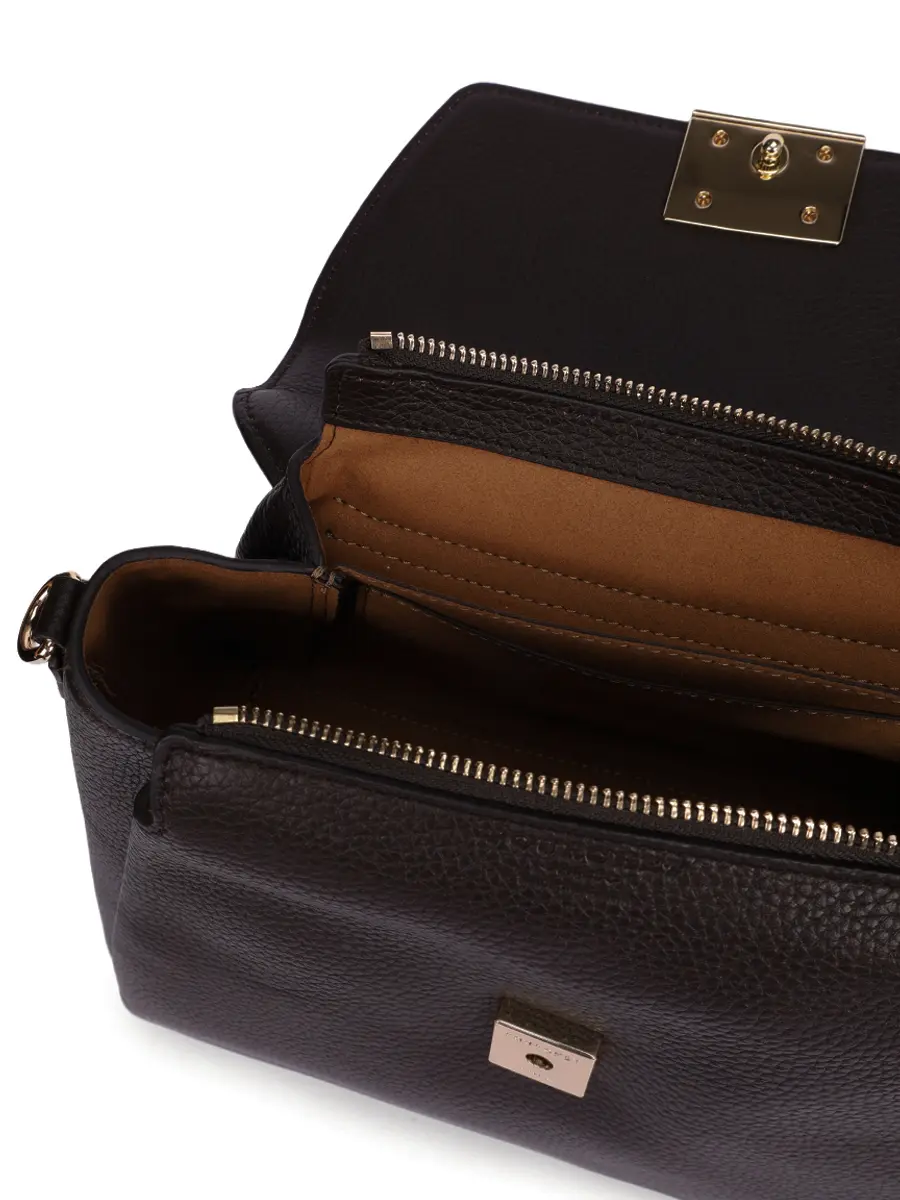 Сумка кожаная Carat POURCHET CARAT 22013 Marron Темно- Коричневый  Фото 4