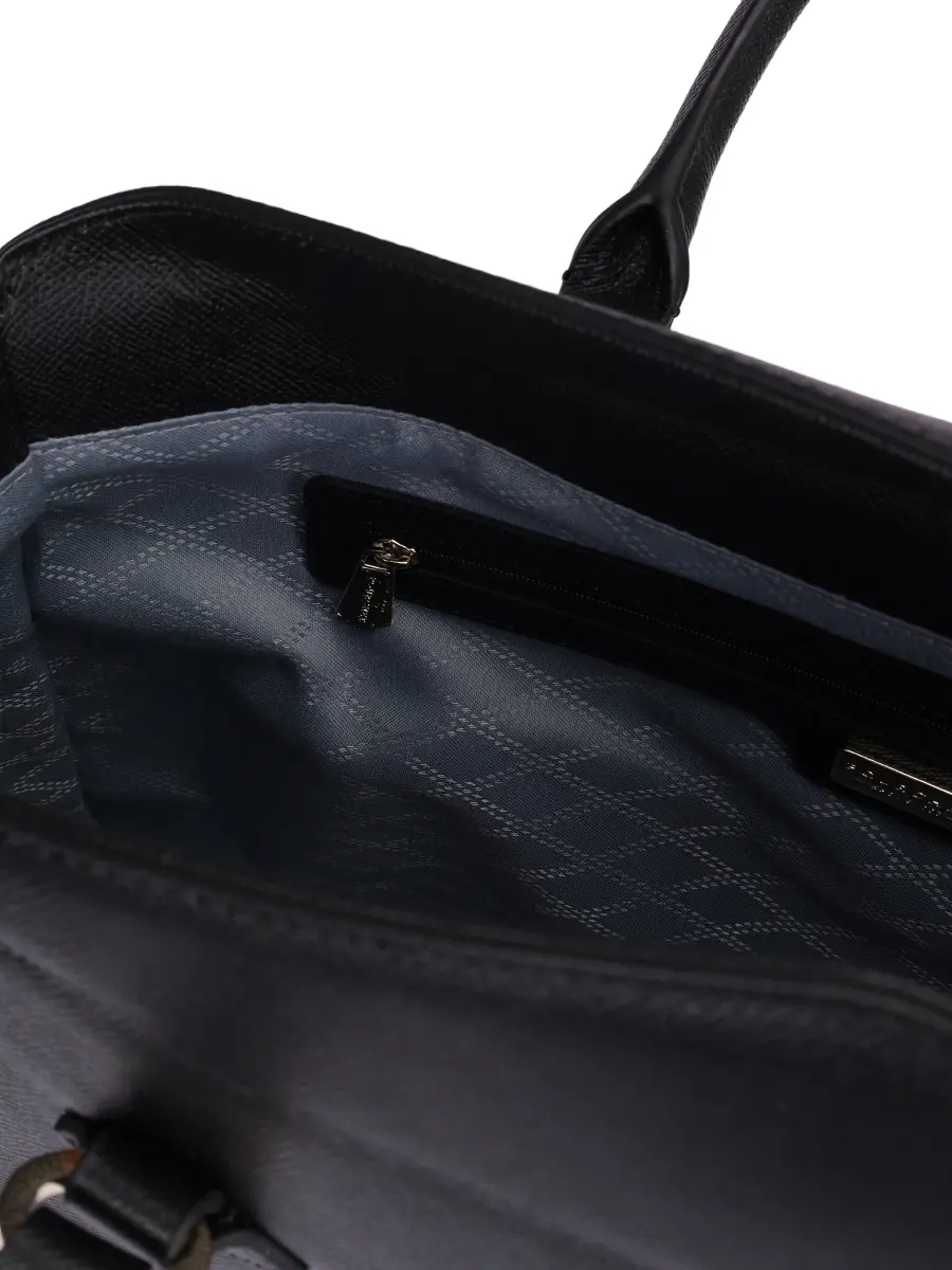 Сумка кожаная Cassetta POURCHET CASSETTA 77103 Noir Черный  Фото 4