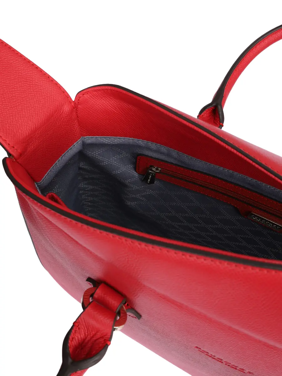 Сумка кожаная Cassetta POURCHET CASSETTA 77103 Rouge Красный  Фото 4