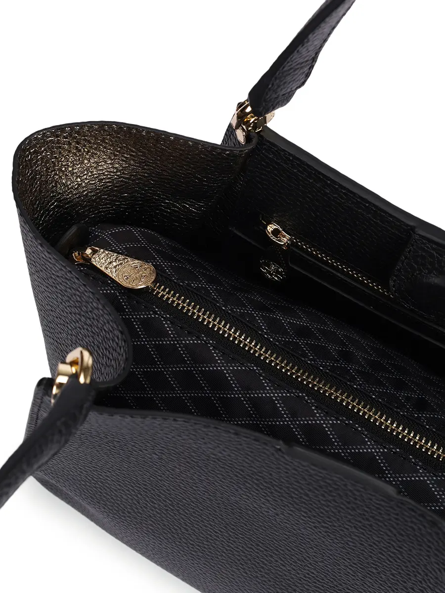 Сумка кожаная Hebdo POURCHET HEBDO 77031 Noir Черный  Фото 4