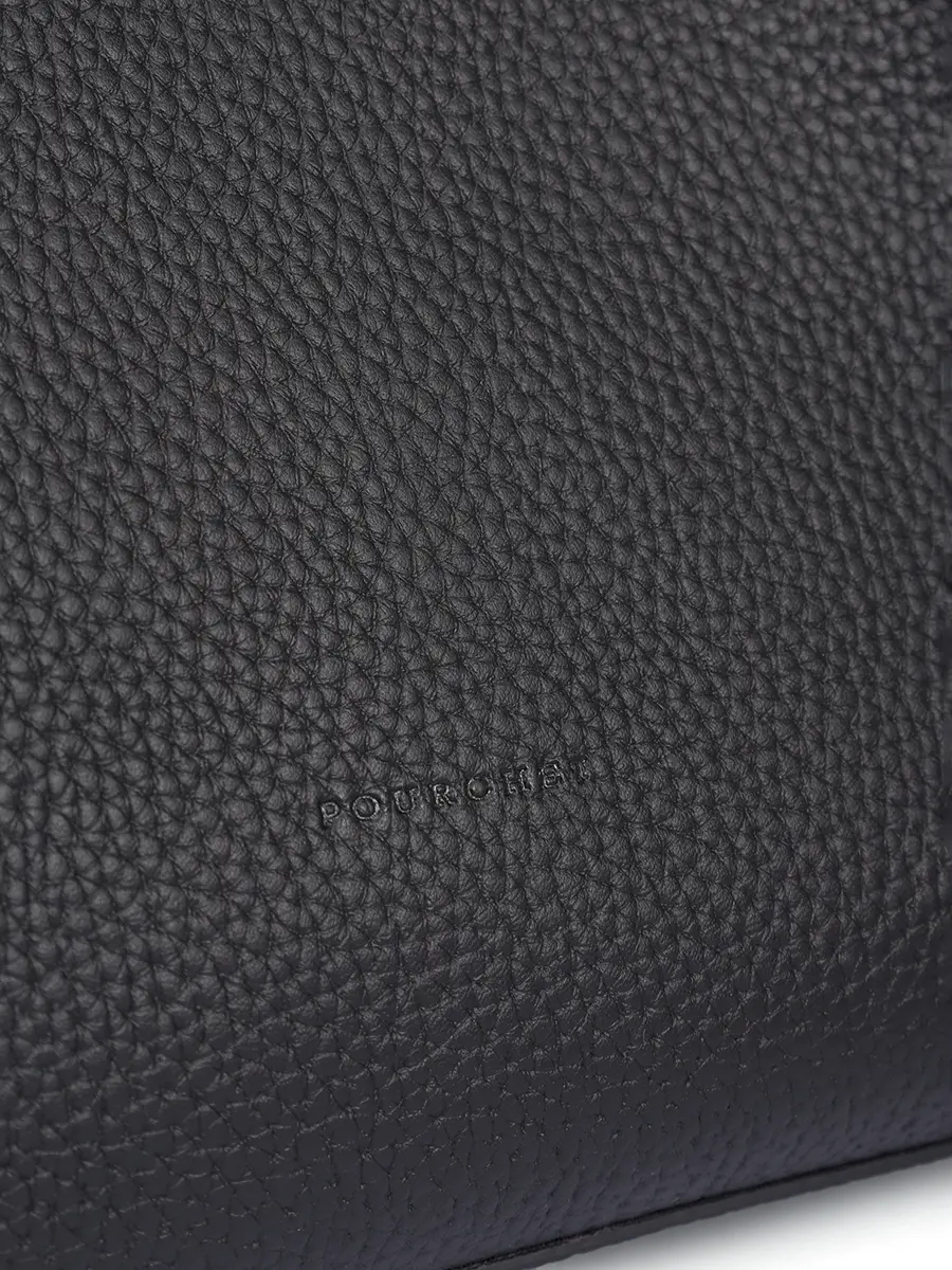 Сумка кожаная Hebdo POURCHET HEBDO 77031 Noir Черный  Фото 5