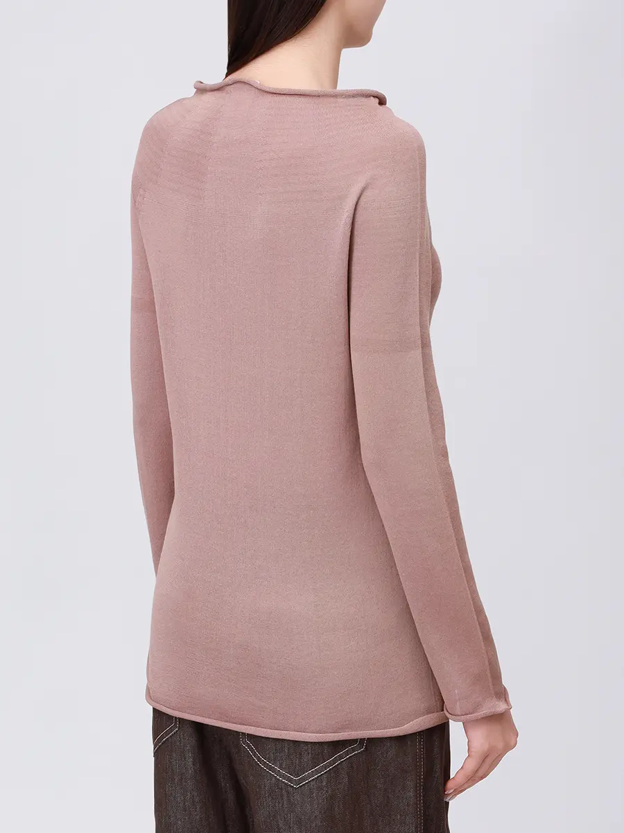 Джемпер хлопковый AGNONA K10701U-4C180U-N31 Бежевый  Фото 3