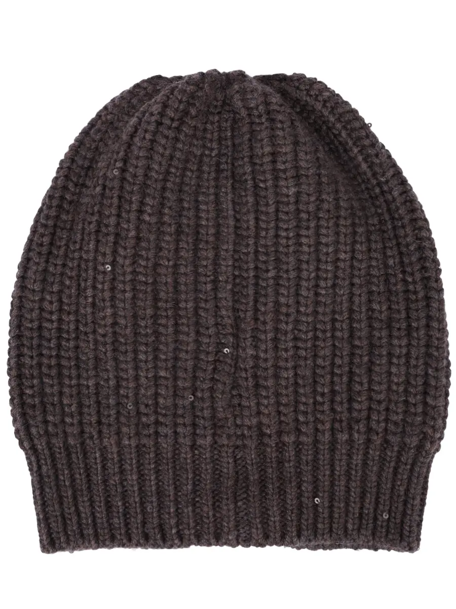 

Шапка кашемировая, Коричневый, M32373999 C2559