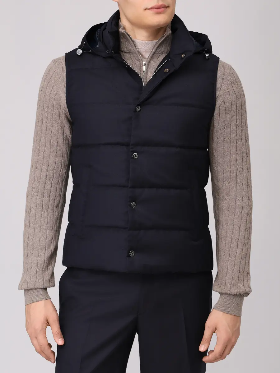 Жилет стеганый MONTECORE F09MUWX806-106-89-DARK BLUE Синий  Фото 4