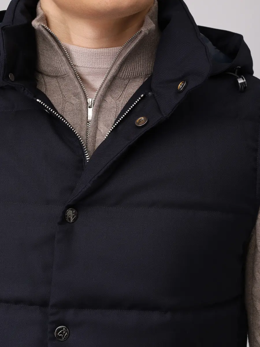 Жилет стеганый MONTECORE F09MUWX806-106-89-DARK BLUE Синий  Фото 5