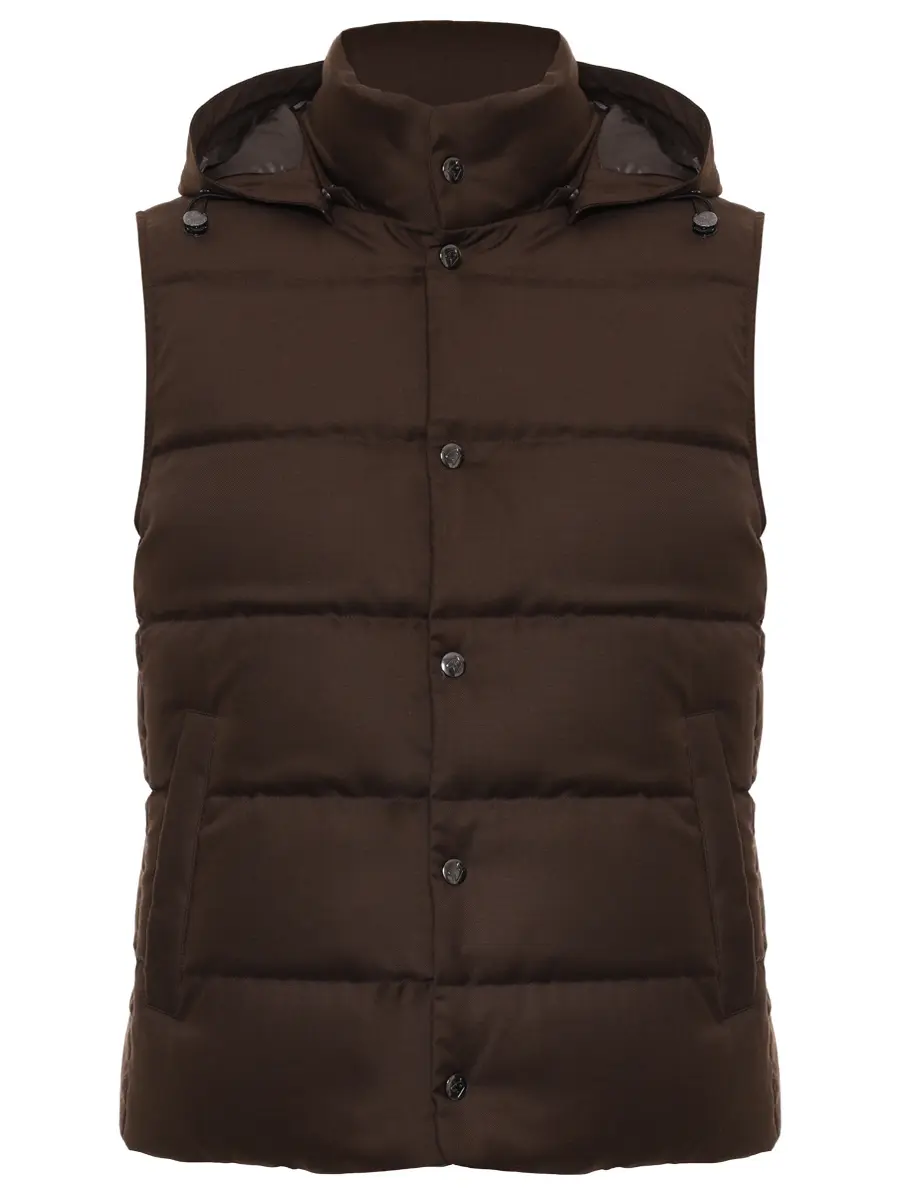 

Жилет стеганый, Коричневый, F09MUWX806-106-30-DARK BROWN