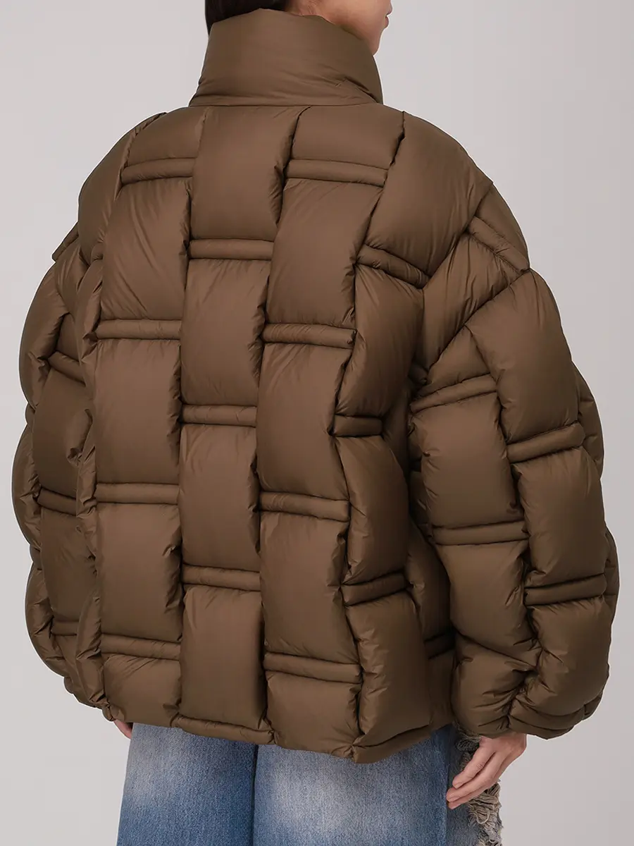 

Пуховик стеганый, Коричневый, CRDJ082 01