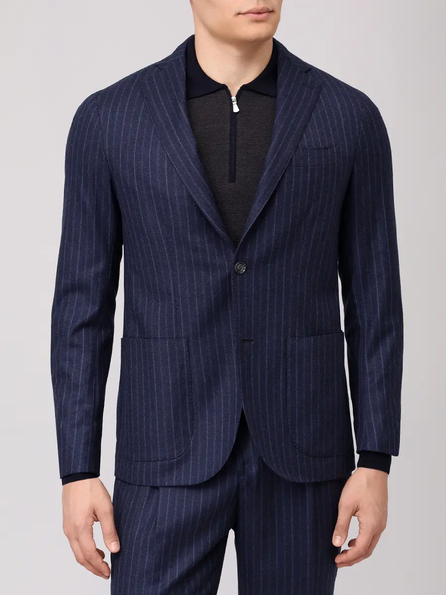 Костюм шерстяной BARBA NAPOLI 2506/00025/3505/00095/51073/0089 Синий  Фото 4