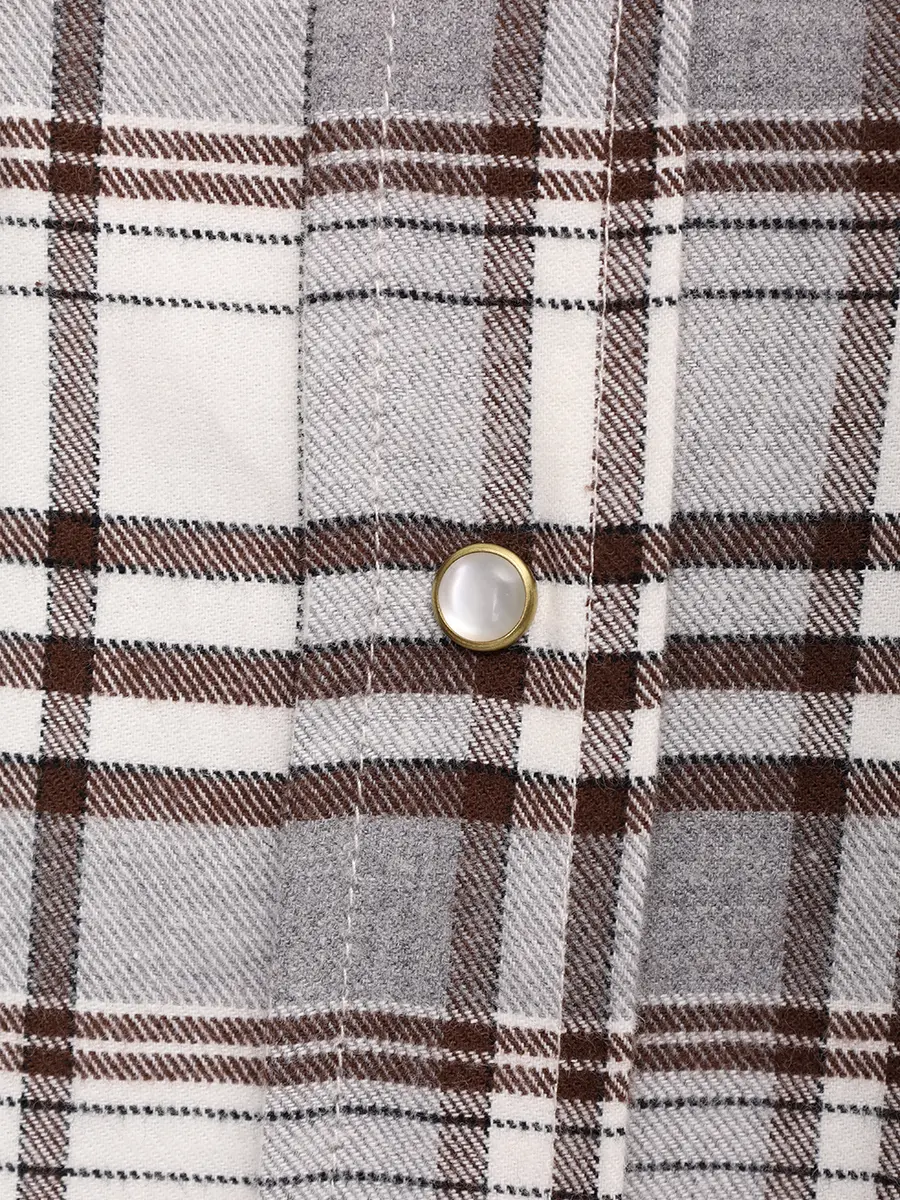 Рубашка хлопковая FORTE DEI MARMI COUTURE 24WF3102 Коричневый  Фото 6