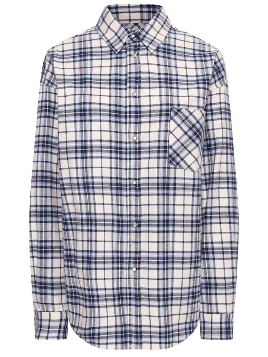 

Рубашка хлопковая, Голубой, 24WF3106