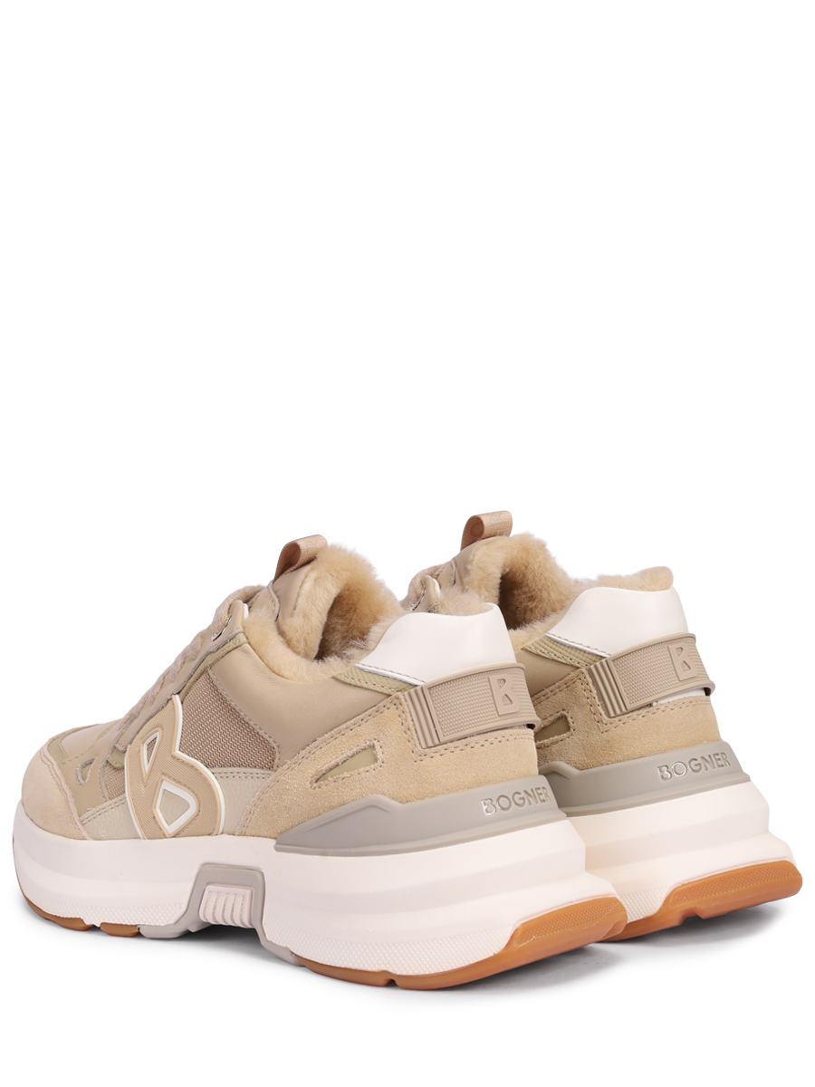 Кроссовки комбинированные на меху BOGNER CTP25 L2 22540413_004 Бежевый  Фото 4