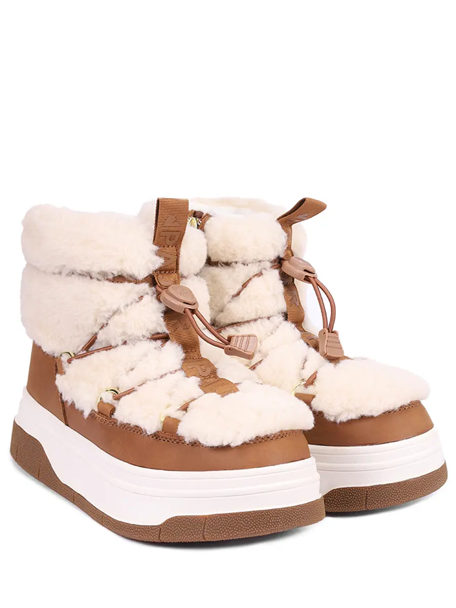 Ботинки с экомехом PAJAR J3W5JANIE Коричневый  Фото 2