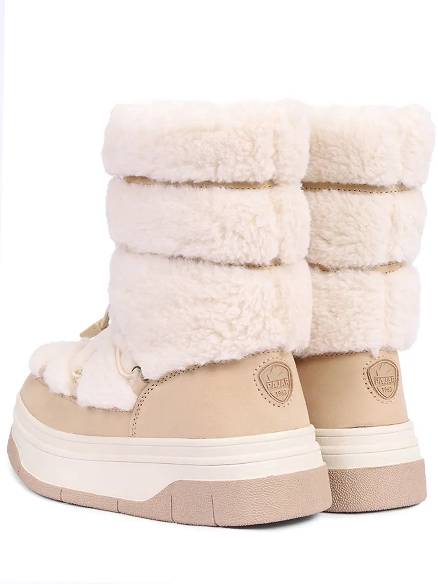 Сапоги с экомехом PAJAR J3W5JANIE-HI Бежевый  Фото 4