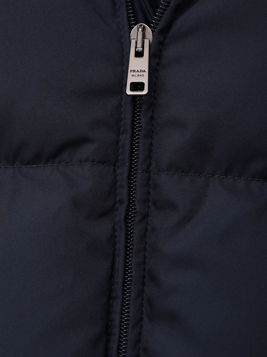 Пуховик стеганый PRADA SGC922 11C9 F0SVF Синий  Фото 6