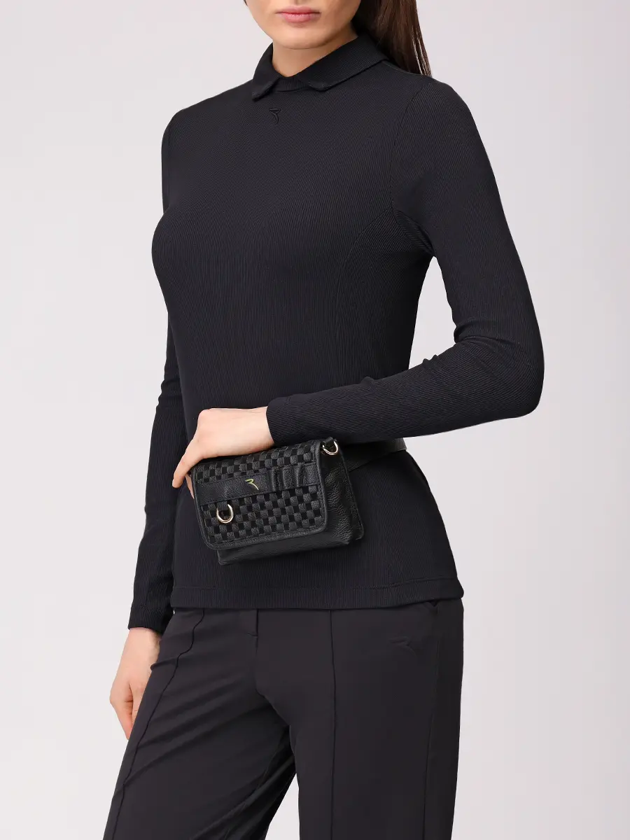 Сумка кожаная Bridget CHERVO B0030-T0301-999 BRIDGET Черный  Фото 2
