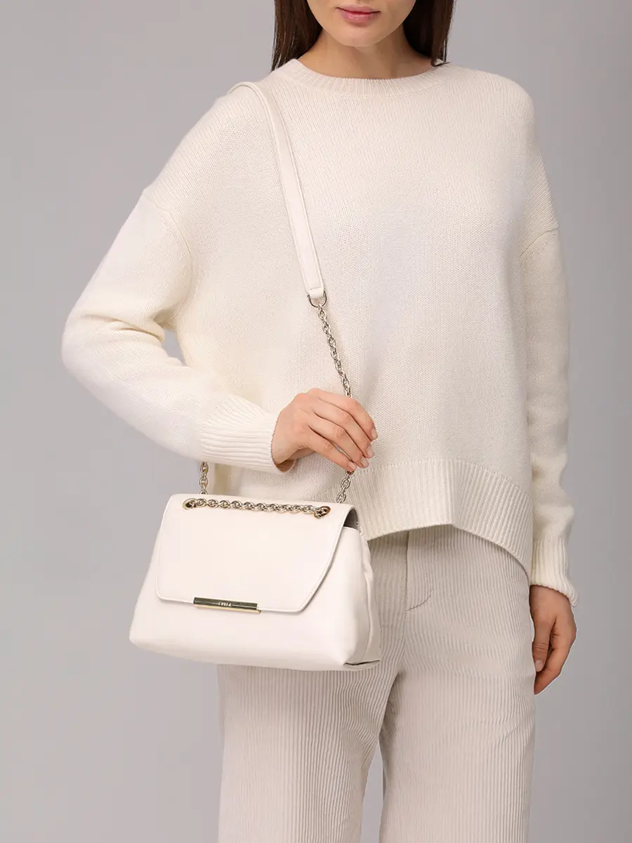 Сумка кожаная Nadia FURLA WB01817-BX2269-PNN00 Белый  Фото 2