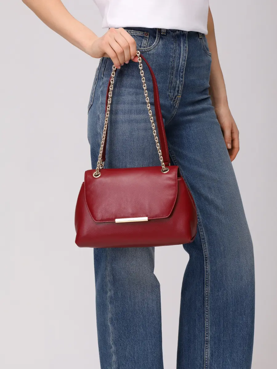 Сумка кожаная Nadia FURLA WB01817-BX2269-0053S Бордовый  Фото 2