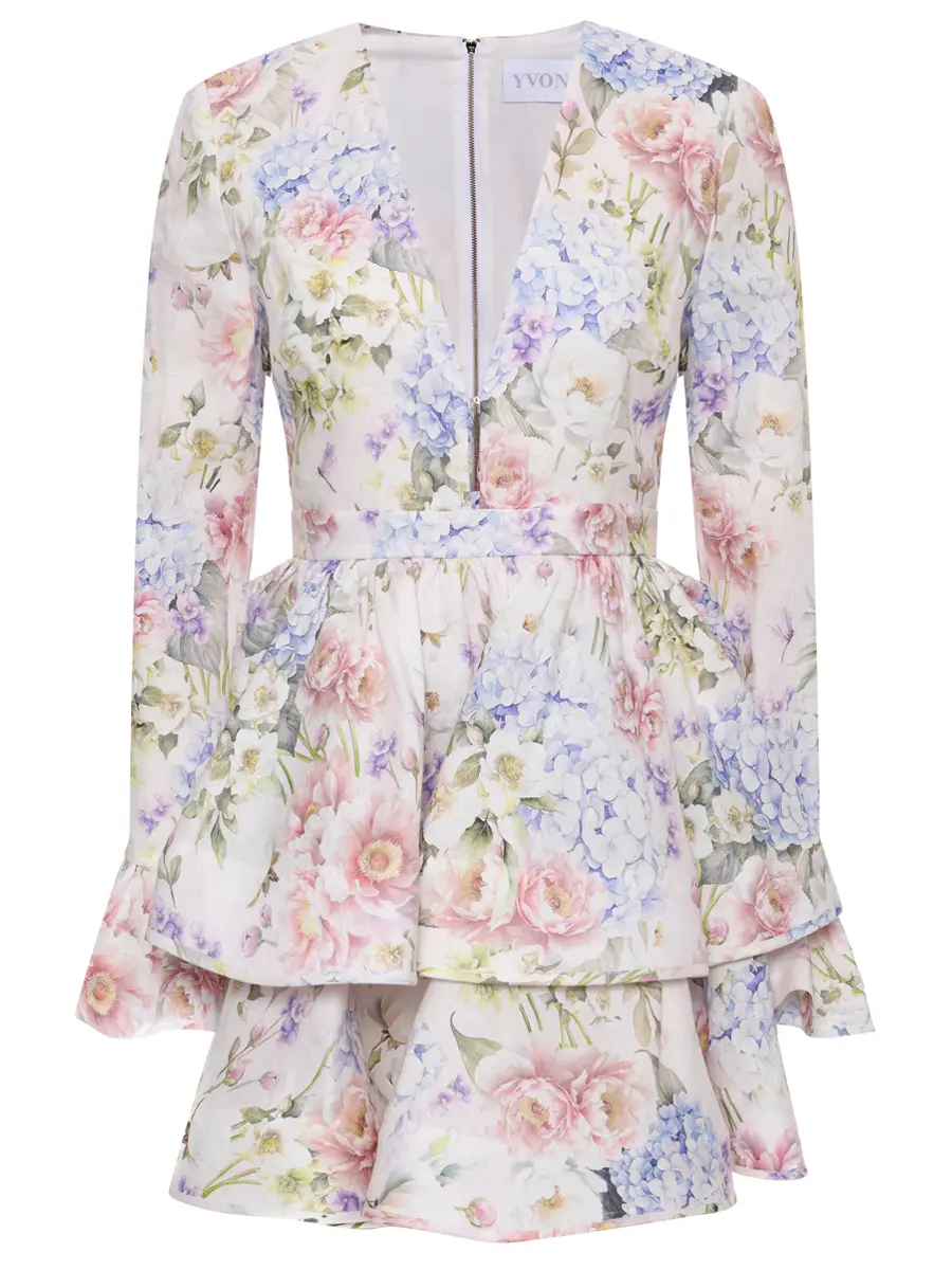 

Платье льняное Anemone Coronaria, Белый, ANEMONE CORONARIA