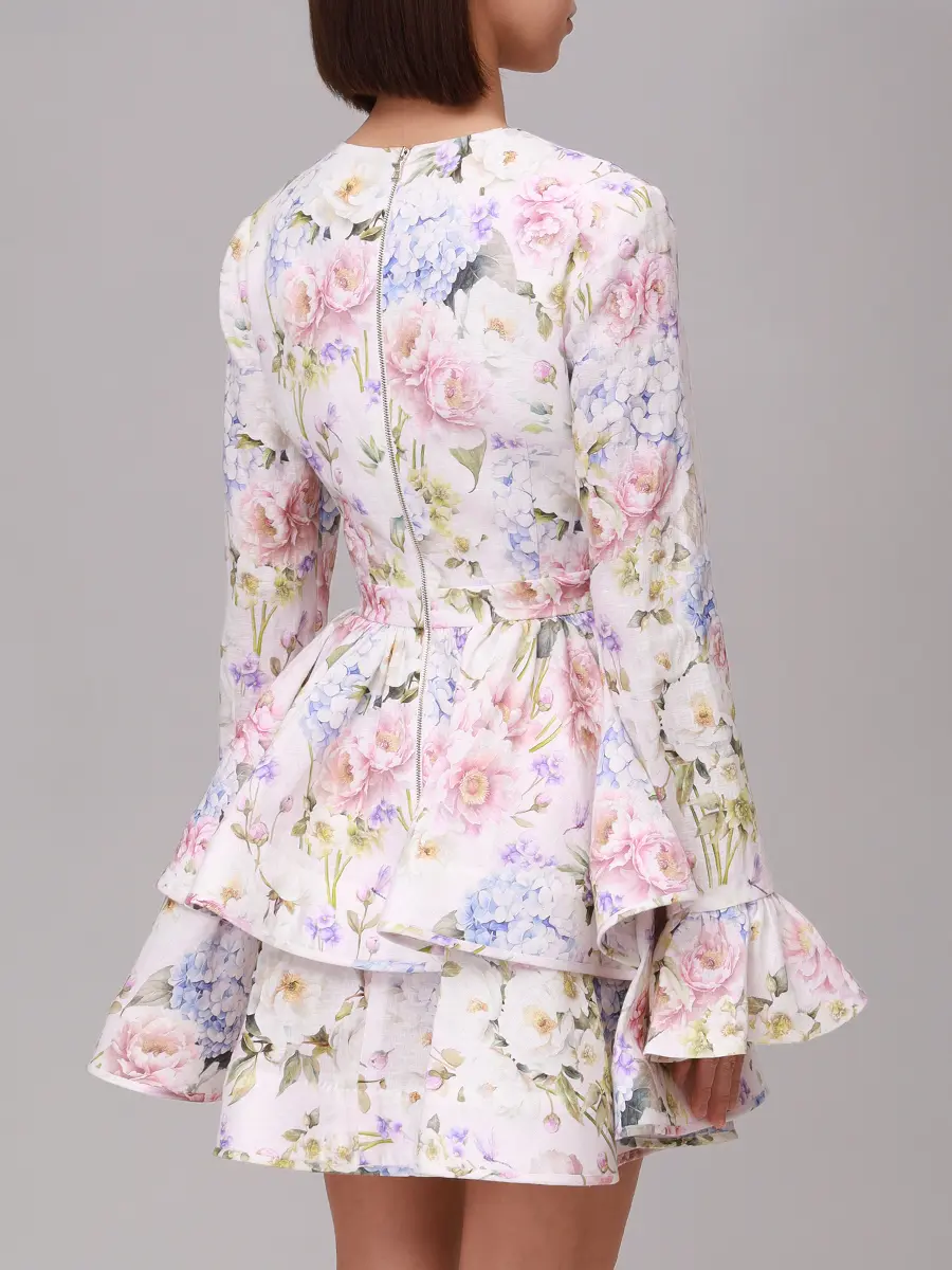 Платье льняное Anemone Coronaria YVON ANEMONE CORONARIA Белый  Фото 3