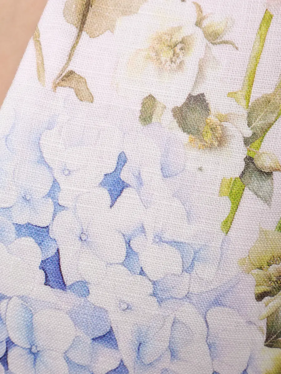 Платье льняное Anemone Coronaria YVON ANEMONE CORONARIA Белый  Фото 6