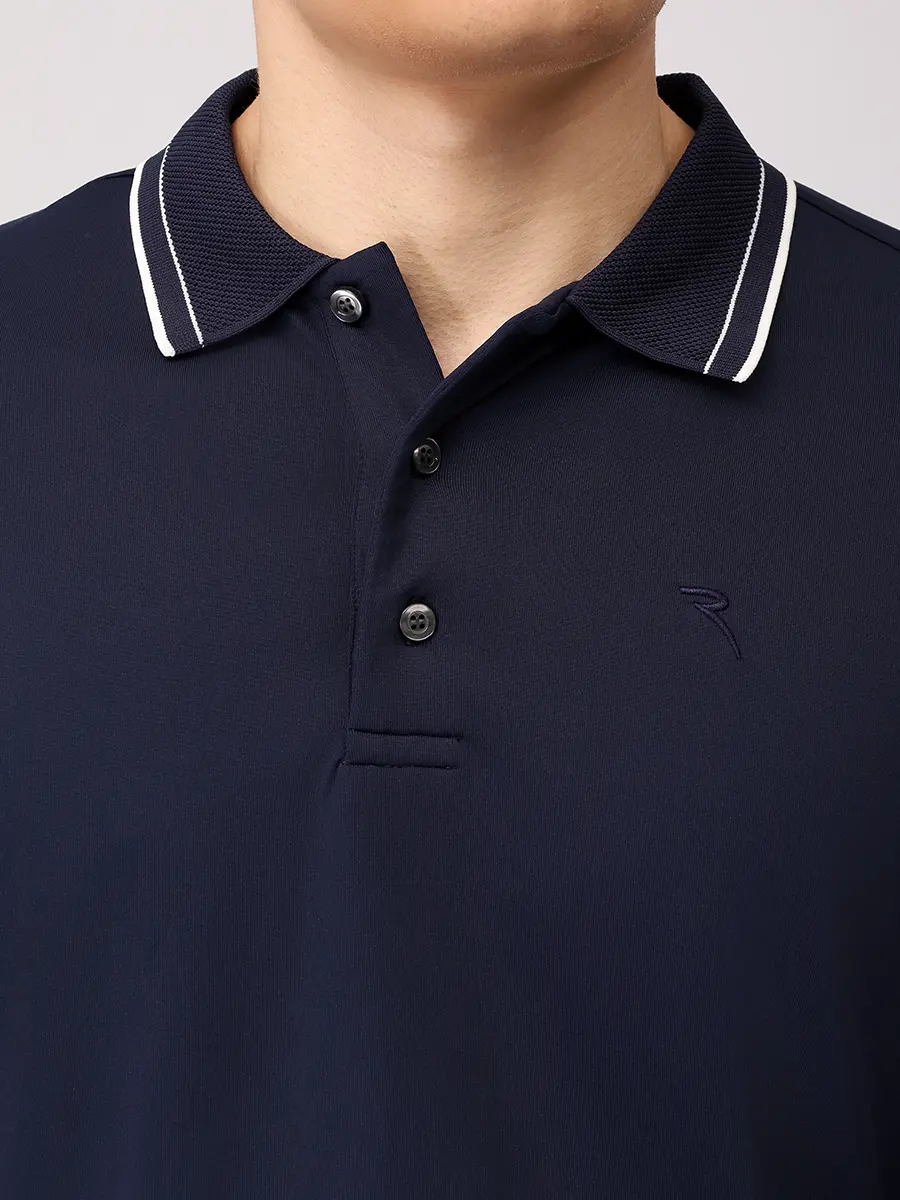 Поло однотонное CHERVO A1197-T0055-599 ALFABETO Синий  Фото 5