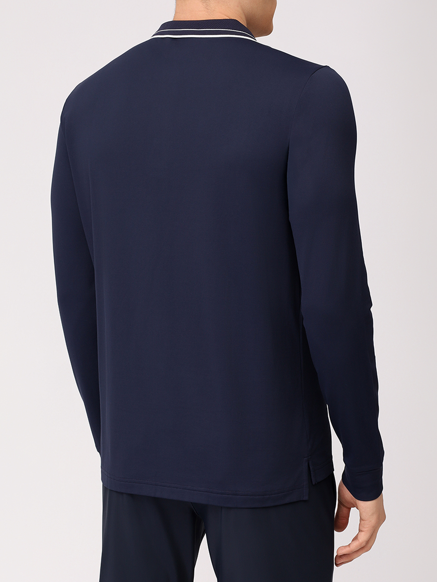 Поло однотонное CHERVO A1197-T0055-599 ALFABETO Синий  Фото 3