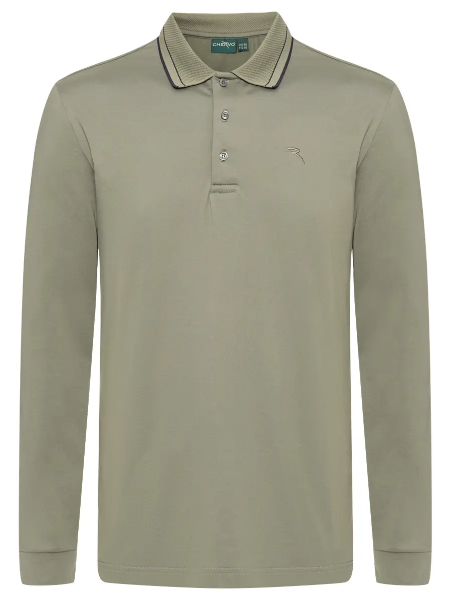 Поло однотонное CHERVO A1197-T0055-611 ALFABETO Зеленый 