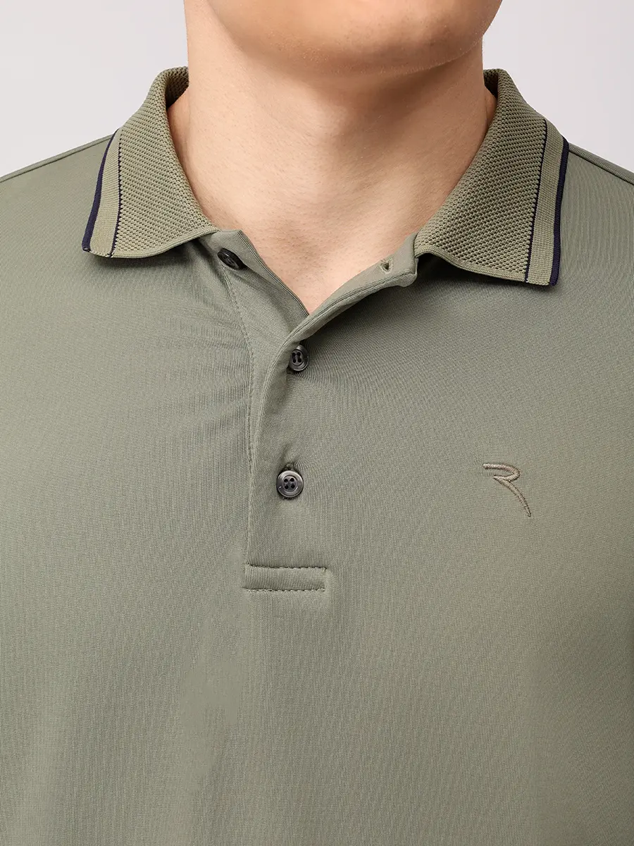 Поло однотонное CHERVO A1197-T0055-611 ALFABETO Зеленый  Фото 5