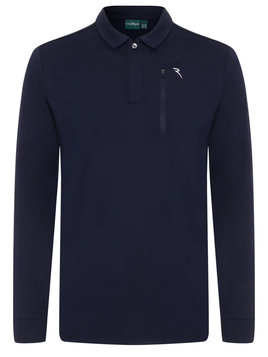 Поло однотонное CHERVO A1198-T0055-599 AZTECO Синий 