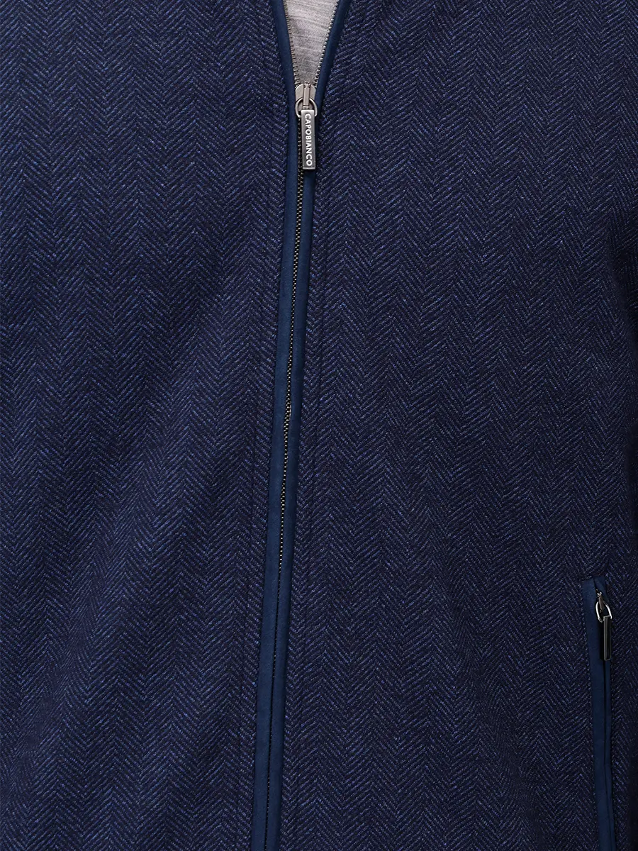 Костюм из шерсти и хлопка CAPOBIANCO 19M454.SP00/702.PL00.200T фактура Синий  Фото 5