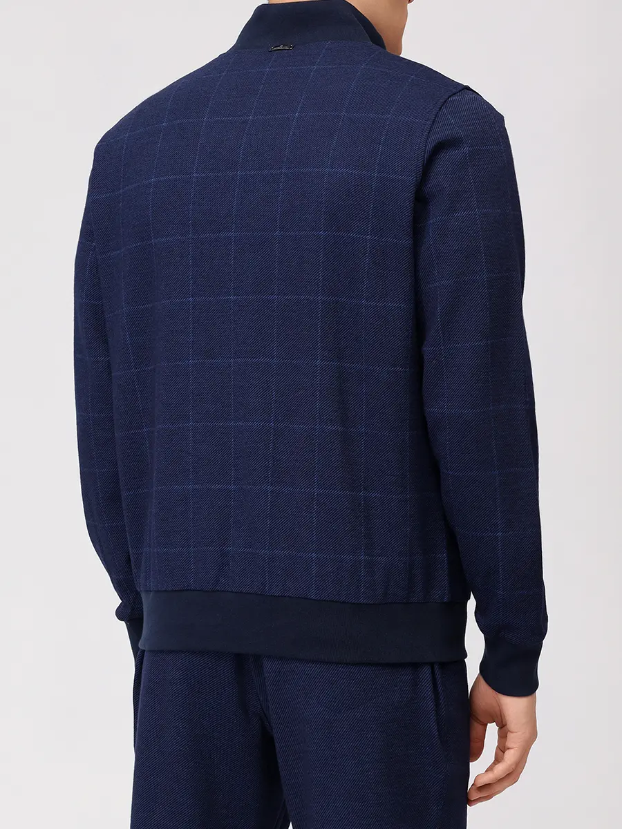 Костюм из шерсти и хлопка CAPOBIANCO 19M464.QF00/704.FU00.200T, фактура Синий  Фото 3