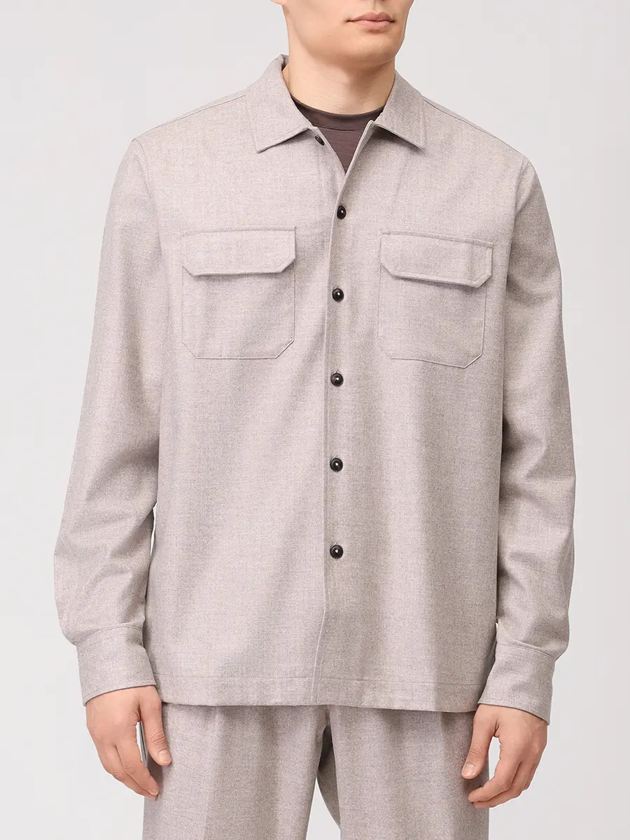 Костюм шерстяной CAPOBIANCO 19M501/808.FA00.105T Бежевый  Фото 4