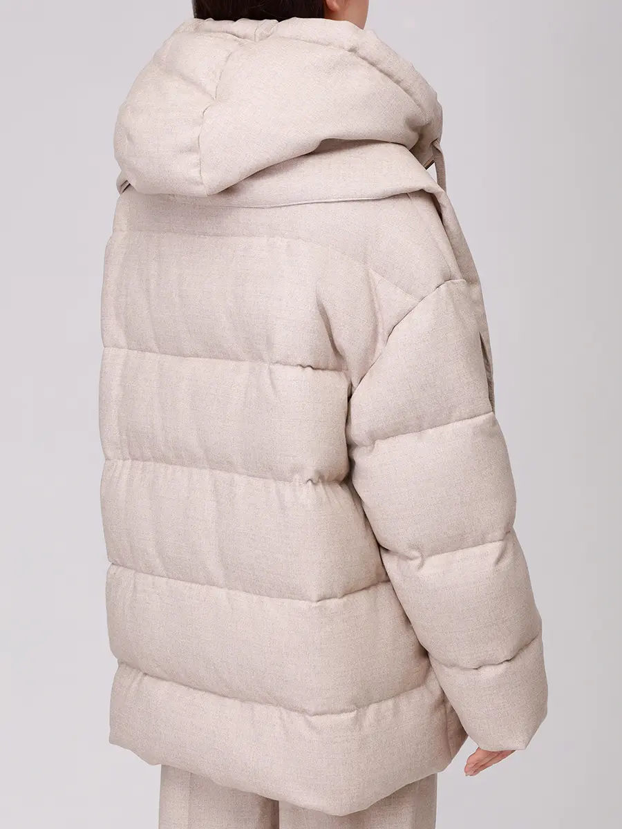 Куртка стеганая LORENA ANTONIAZZI I2502PI47A/I2502SP25A_5129 163 Бежевый  Фото 3
