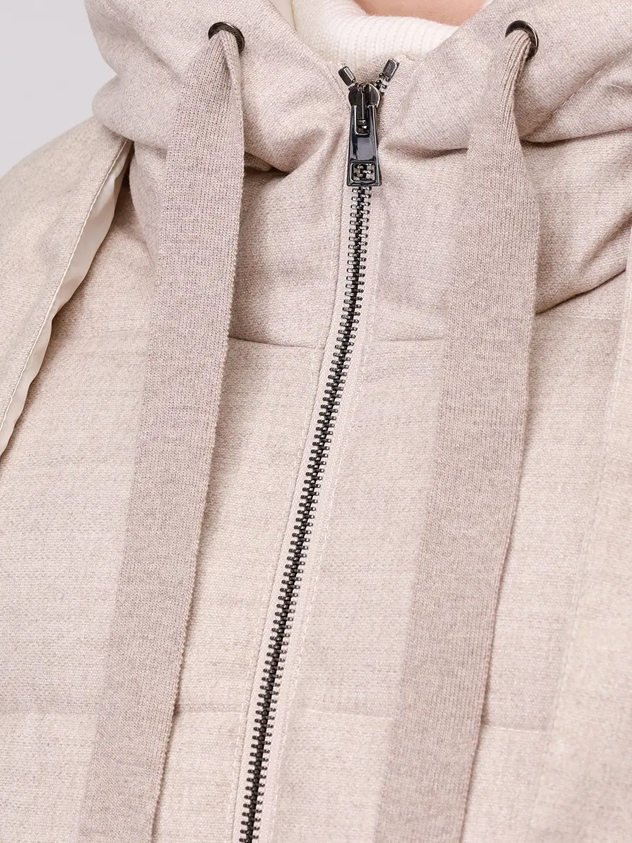 Куртка стеганая LORENA ANTONIAZZI I2502PI47A/I2502SP25A_5129 163 Бежевый  Фото 5