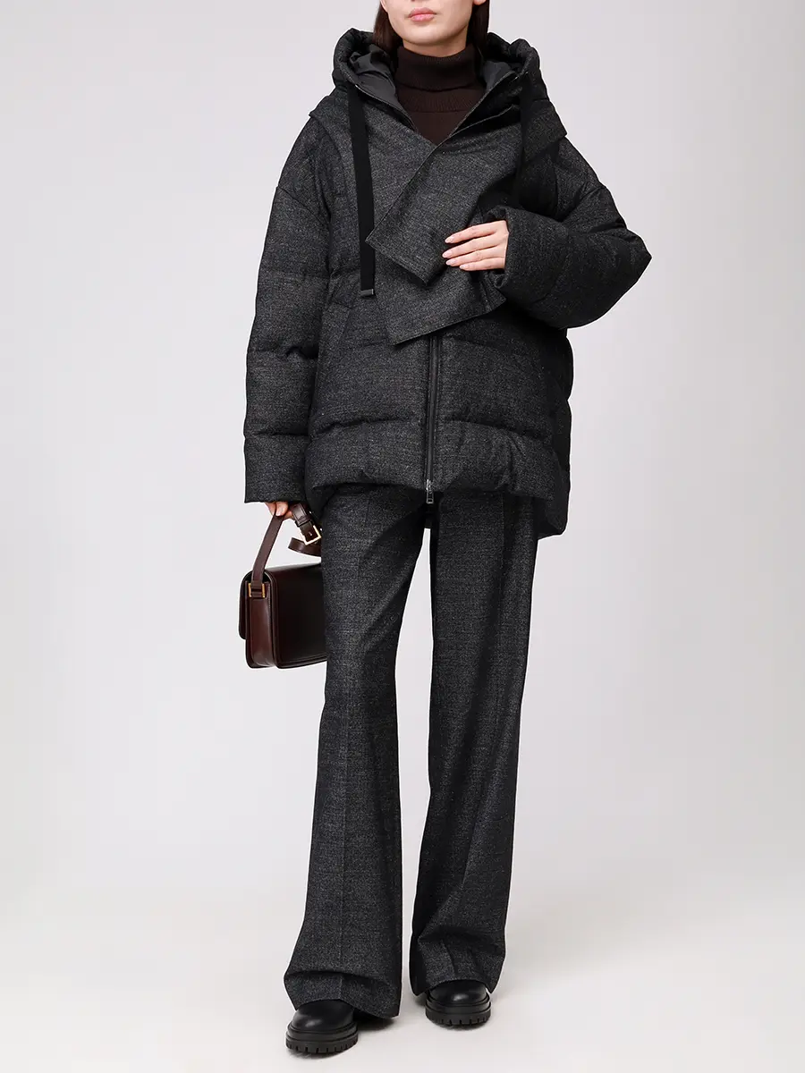 Куртка стеганая LORENA ANTONIAZZI I2502PI47A/I2502SP25A_5129 997 Серый  Фото 2