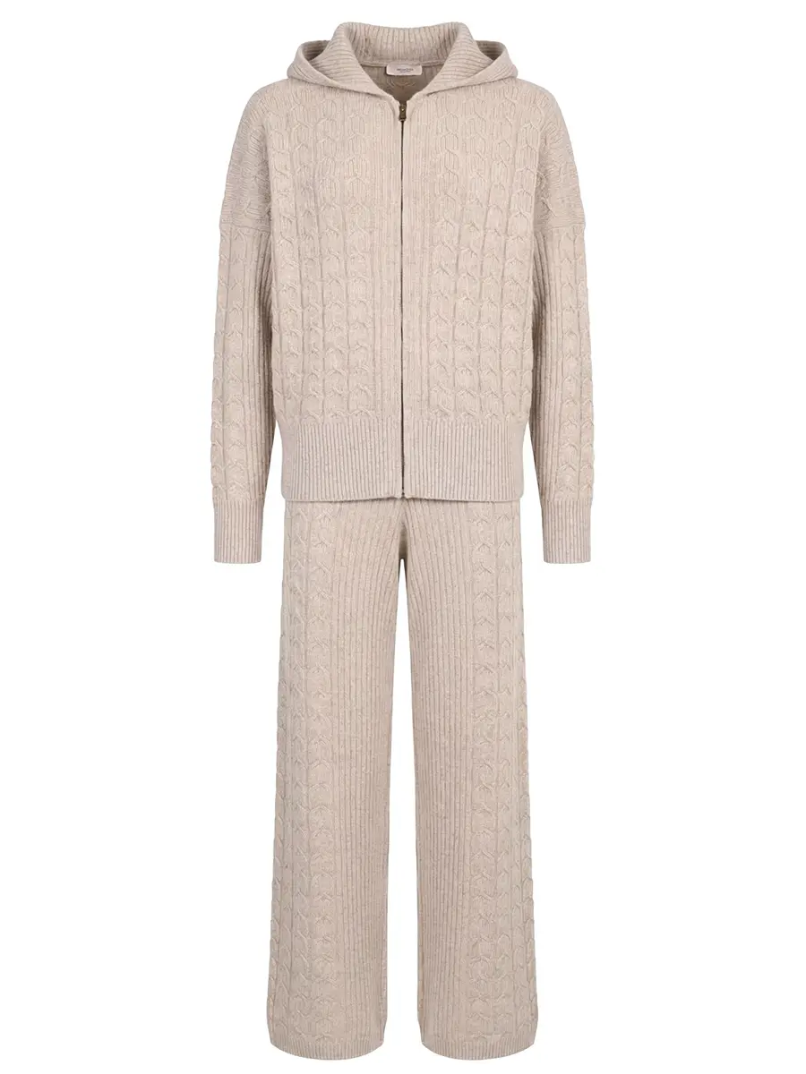 Костюм кашемировый AGNONA KN10018U-6K080NU/K710030U-6K080NU-N20 Бежевый 